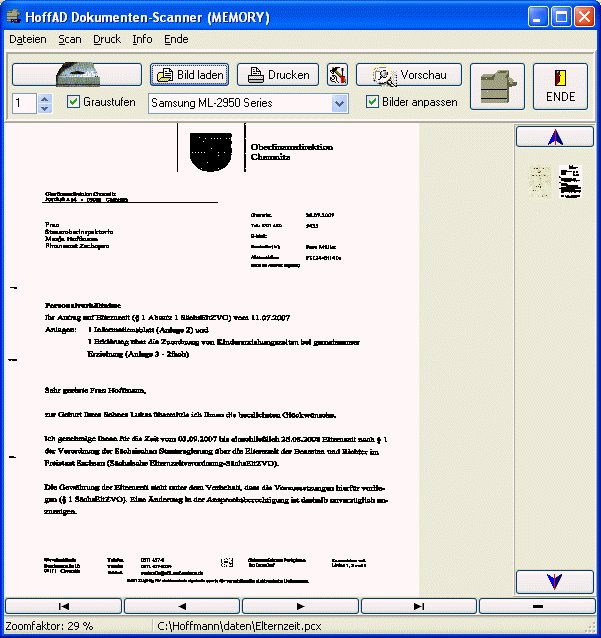 Windows 10 HoffAD DocScan to PDF full