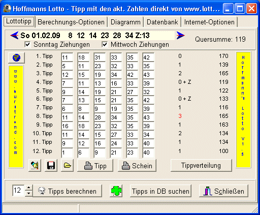 Screenshot of Lotto-Experte AT Lotto-Experte AT screenshot