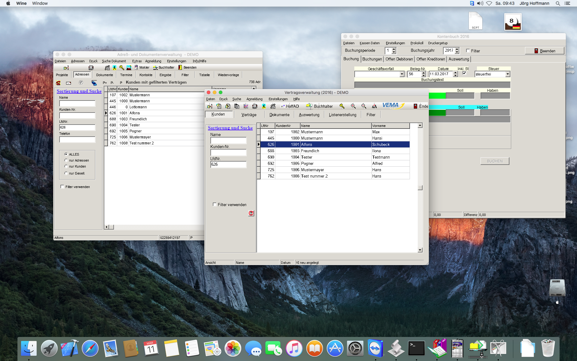 Makler Bürosystem auf dem MAC Makler Bürosystem auf dem MAC